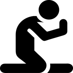 Person design. Pictogram doing action icon. vector graphic