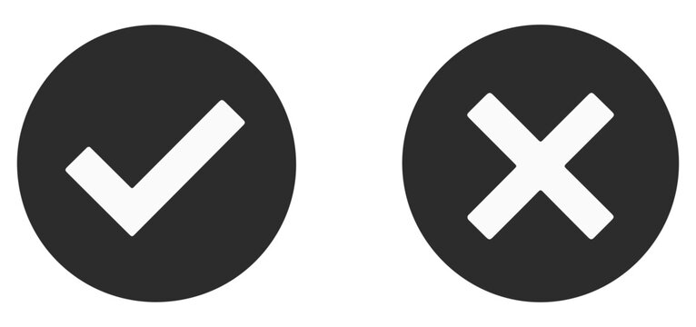 hand drawn cross mark icon set