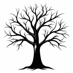 Obraz premium vector tree silhouette