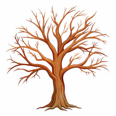 autumn tree silhouette