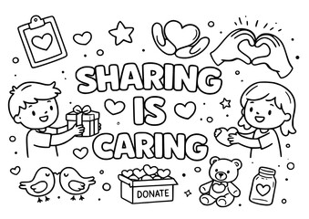 Valentine&rsquo;s Day quote coloring pages for kids featuring love and kindness messages. Perfect for February classroom activities, SEL lessons, bulletin boards, and fun holiday coloring printables for K&ndash;3