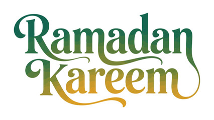 Fototapeta premium Ramadan Kareem: A visual representation of Ramadan Kareem in elegant typography, conveying the spirit of generosity, joy, and the blessings associated with this Islamic observance.
