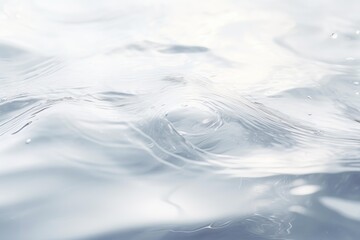 Clean water creating gentle waves and reflections on the liquid surface