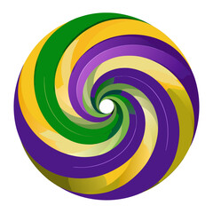 Abstract Spiral Swirl Shapes Vector Set with Gradient Vortex Designs, Geometric Circular Motion Elements for Mardi Gras, Psychedelic Patterns, and Modern Branding Graphic Backdrops