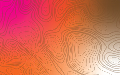 Abstract orange seamless swirl pattern vector background illustration