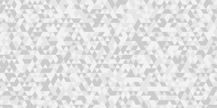 Abstract geometric wall tile and metal cube background triangle wallpaper. Seamless geometric pattern low polygon backdrop background. Gray diamond overlap polygonal background.