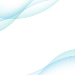 爽やかな水色のグラデーションウェーブ抽象背景