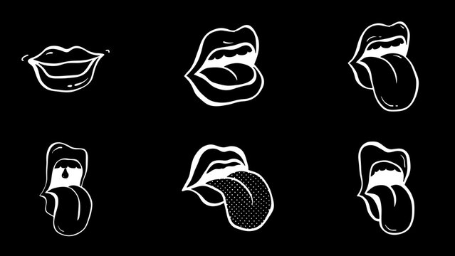 Animated Stickers Lips