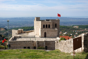 Kruja Castle in Albania. A timeless stone fortress overlooking the hills, where history, culture, and stunning views come together.