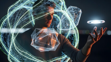 Becoming Background. Perfect for: AI ethics, human impact visuals