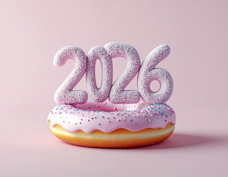 donat dengan konsep tahun 2026
