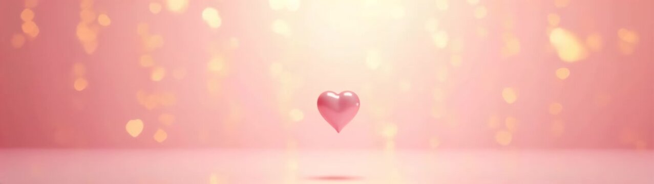 Heart shaped object floating in the air