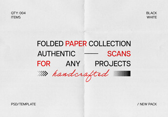 White Creased Paper Textures