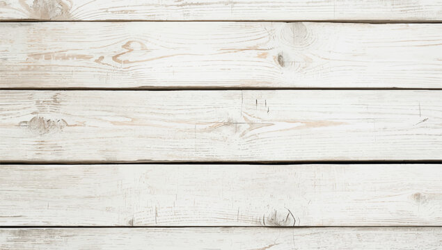 White wood wall. Wood white texture and background. Old wooden plank painted in white color. Natural white wood texture.
