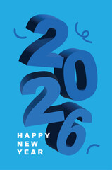 Celebration concept happy new year 2026 vector