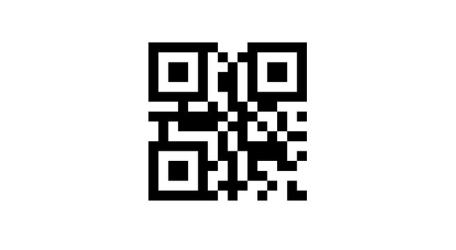 qr code on white background