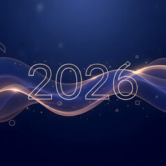 Modern Abstract Futuristic Background with Flowing Light Lines