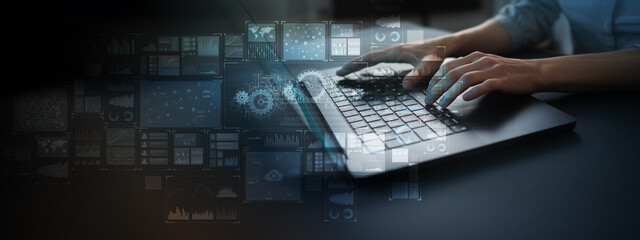 AI Automation and Predictive Analytics Interface for Digital Workflow Management.