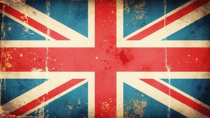 Distressed vintage Union Jack flag background