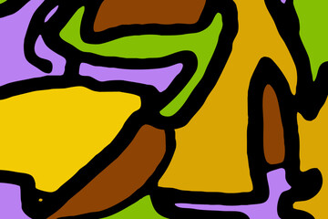 Abstract pattern. Illustration for printing on wall decorations. For use in graphics.