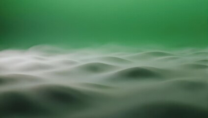 Underwater sand dunes with green water creating a mysterious and serene aquatic landscape.