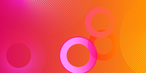 Colorful template banner with gradient color. Design with liquid shape