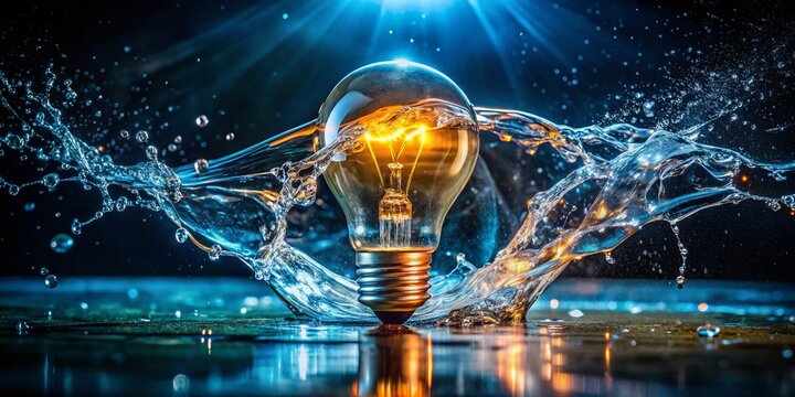 Illuminated Ideas: Dynamic Light Bulb Splash Photography