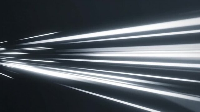 Dynamic light streaks speeding through darkness