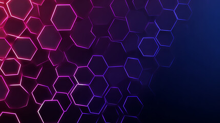 Fototapeta premium Dynamic hexagonal patterns with vibrant colors create an engaging and modern backdrop for design projects.