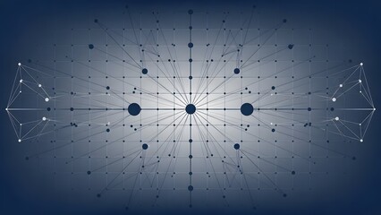Abstract network connection background with lines and dots 1.