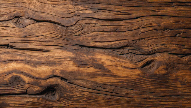 Close-up of wood grain with knots and weathered texture. Wood background with a natural, organic and textured pattern.