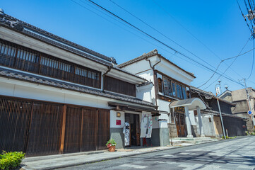茨城　常陸太田の古い町並み