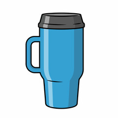 A light blue stainless steel tumbler with a clean, modern, and minimal design.