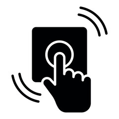 Doorbell Icon Vector Design Template Simple and Modern