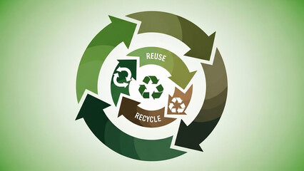 Abstract Visualization of Circular Economy Model