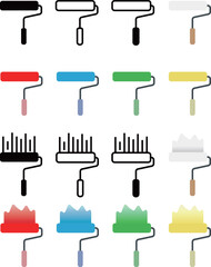 ローラー　ペイント　アイコン