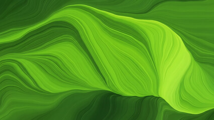Vibrant green abstract wave pattern with dynamic swirling lines, creating a sense of motion and energy, perfect for modern design and artistic expression