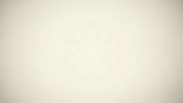 Simple floral pattern on beige background with soft edges