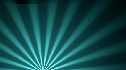 Bright light rays emanating from a central point against a dark background