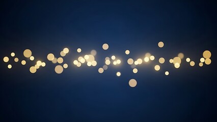 Glowing lights against dark blue background