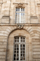 Stone facade of an old building