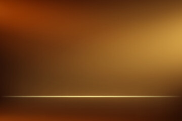 Gold studio background Space for selling products on the website. Vector illustration.