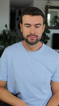 Man burping with a natural vibe 