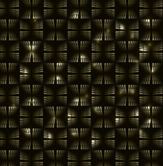 An abstract background with rectangles, in which there are elements illuminated by divergent rays.