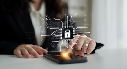 Cyber security system protecting digital infrastructure. Cyber security ensures data safety, prevents breaches, cyber security strengthens defense, and supports secure operations. Latch © InfiniteFlow