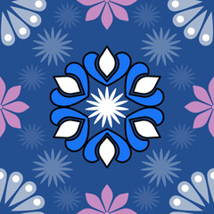 
Abstract flora, Geometric Ethnic traditional seamless,Knitting,Navajo Native American Indian, tribal, traditional, pattern design for carpet, print, wrap, decorative, illustration, Fabric, Wallpaper,