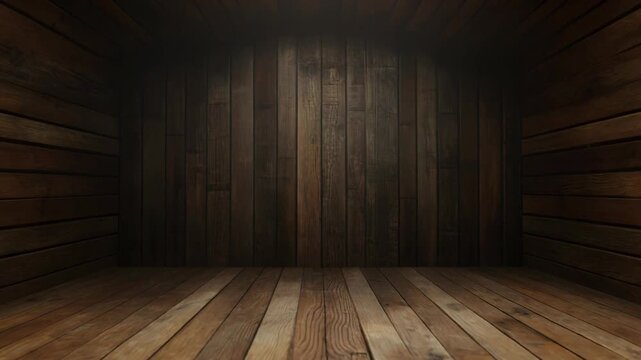 Empty room with wooden panels, suitable for interior design projects, background for website or social media posts, or architectural presentations.