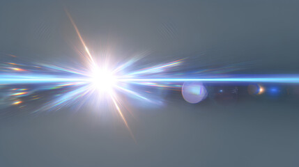 Camera flash flare effects lens flare shine burst neon light explosion set blue light star blue sun light white background