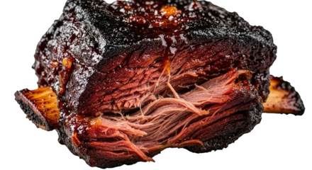 Slow cooked beef short rib with glossy glaze braised