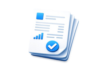 Obraz na płótnie Canvas Business reports, documents with a transparent background for graphics.